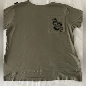 Taylor Swift Reputation Tour Snake Green Pocket Oversized Shirt Adult Size Small